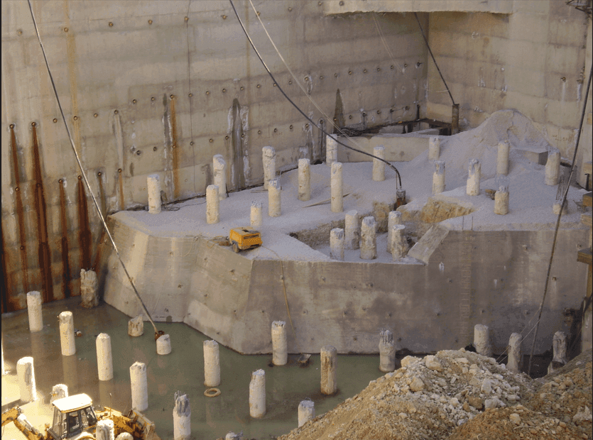 Nahr Beirut Foundation and Retaining System